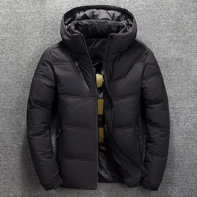 Men's Hooded Outdoor Thick Warm Padded Snow Coat Oversized M-4XL