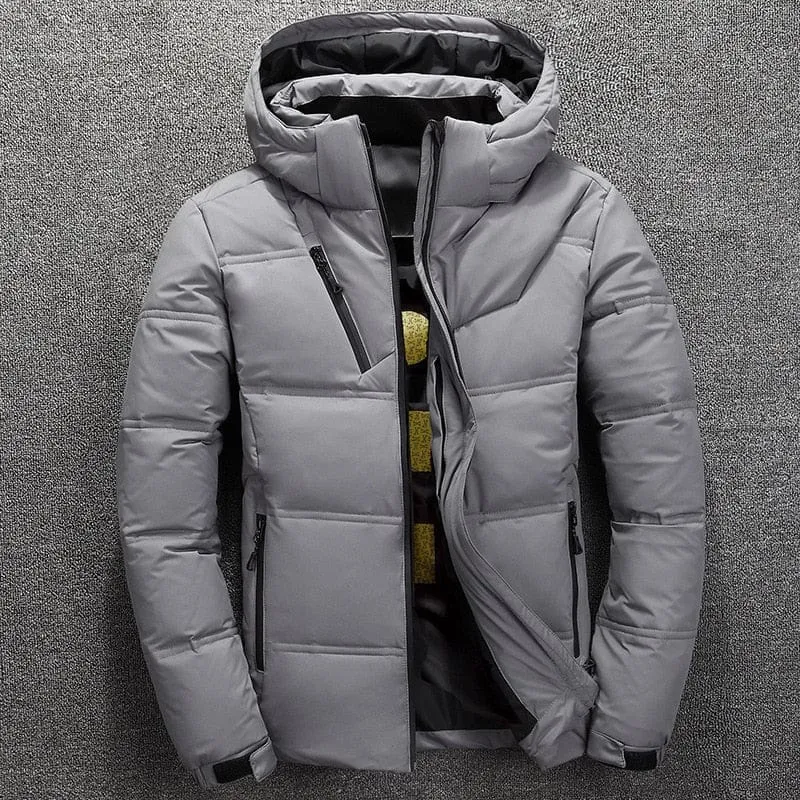Men's Hooded Outdoor Thick Warm Padded Snow Coat Oversized M-4XL