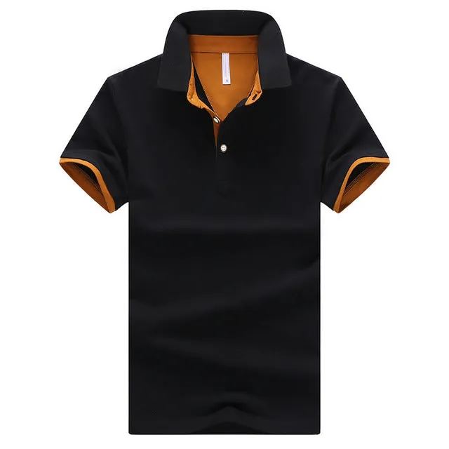 Men's Polo Shirt Cotton Short Sleeve Brands Clothing Jerseys Summer Stand Collar Tops