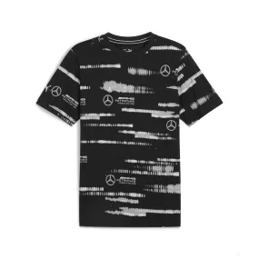 Mercedes t-shirt, Puma, All Over Print, black