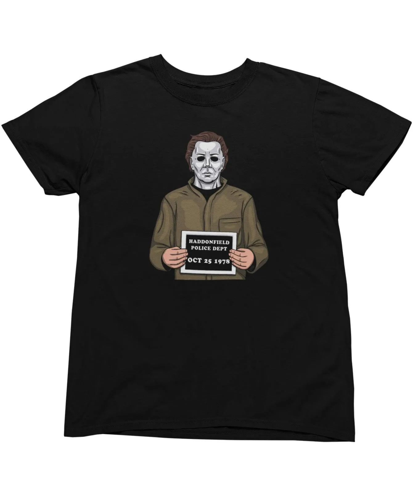 Michael Myers Mugshot Horror Film Tribute T-Shirt
