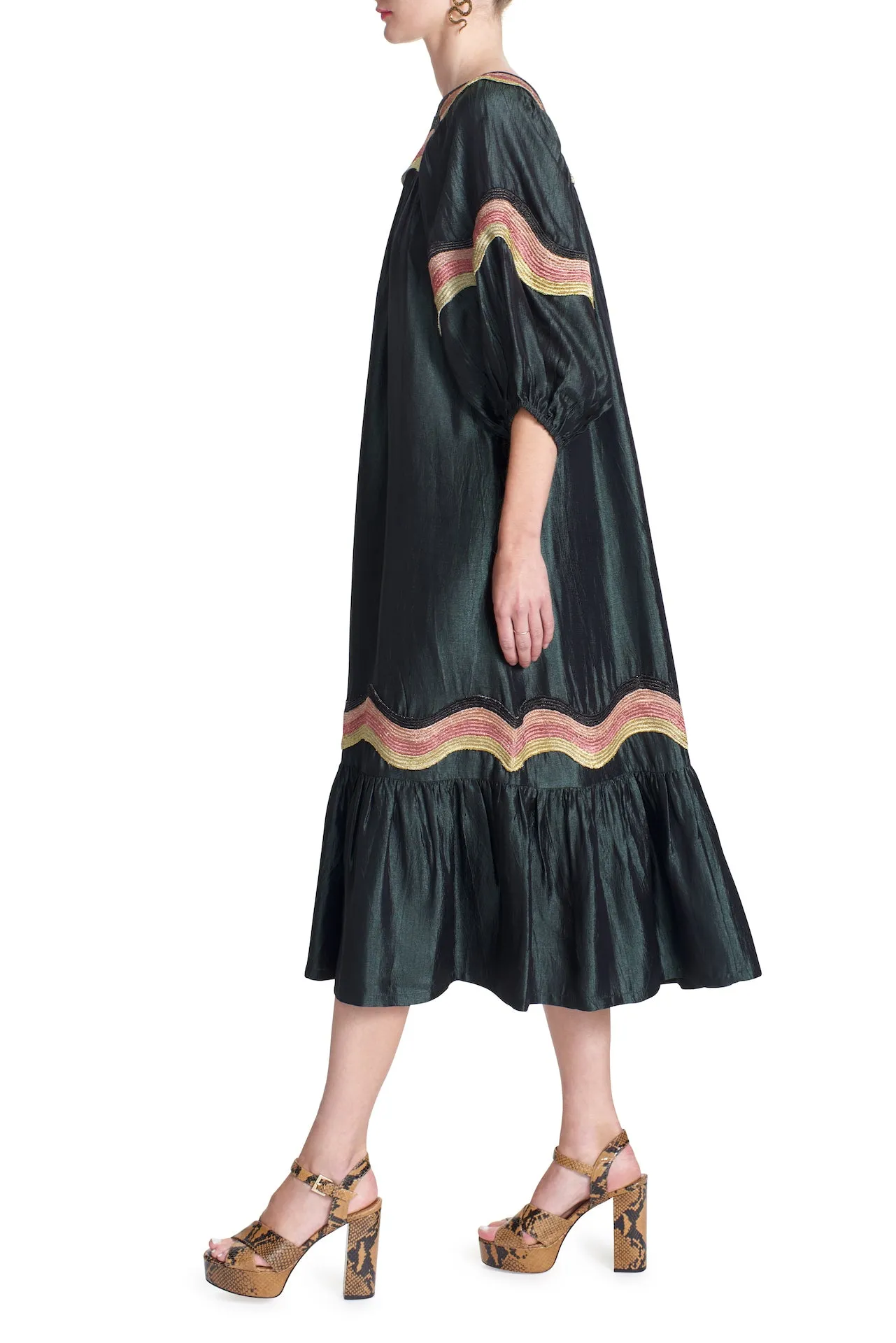 MIRIAM DRESS- Metallic