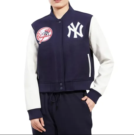 New York Yankees Navy and White Varsity Jacket For Men and Women