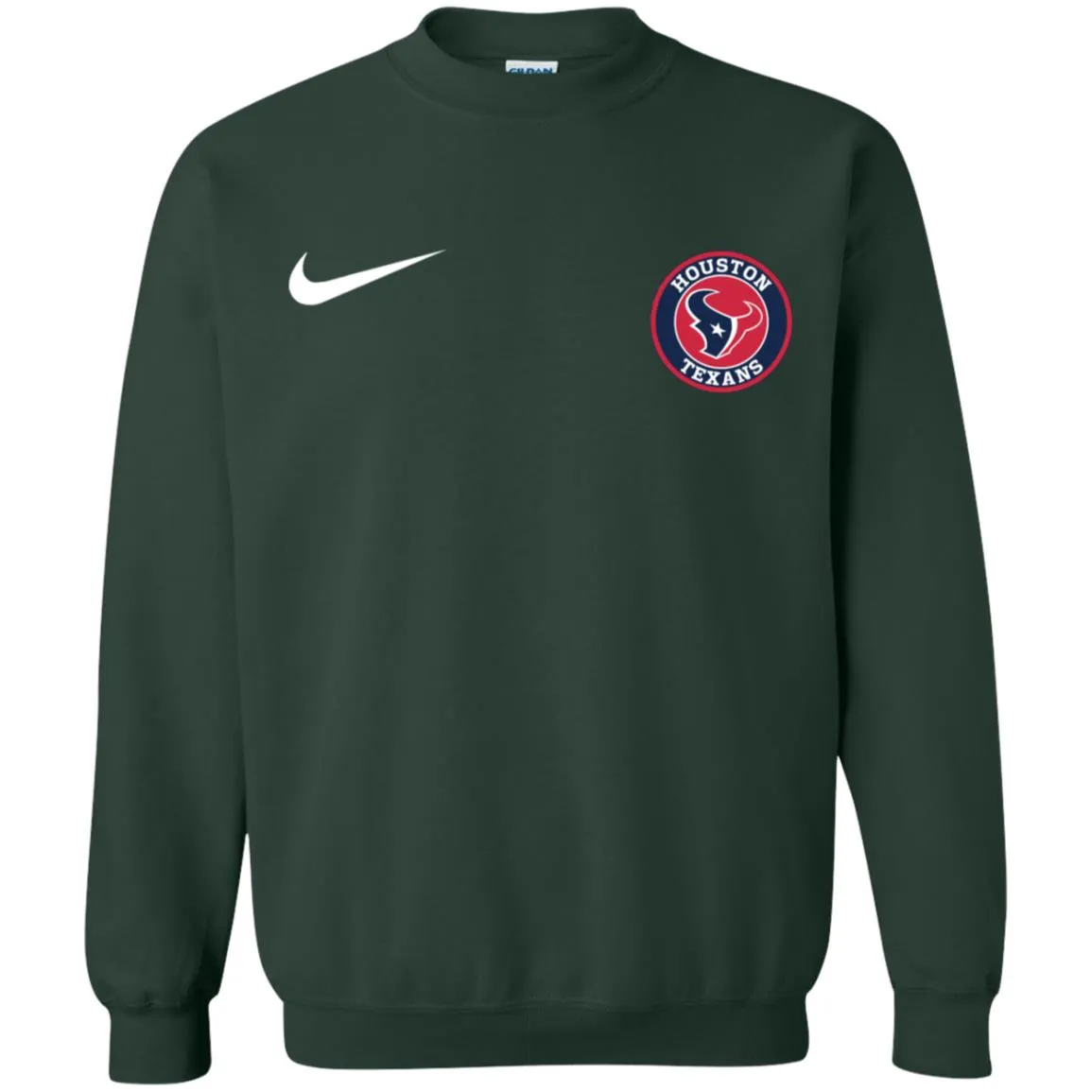Nike Houston Texans Nfl Football Unisex Crewneck Pullover Sweatshirt