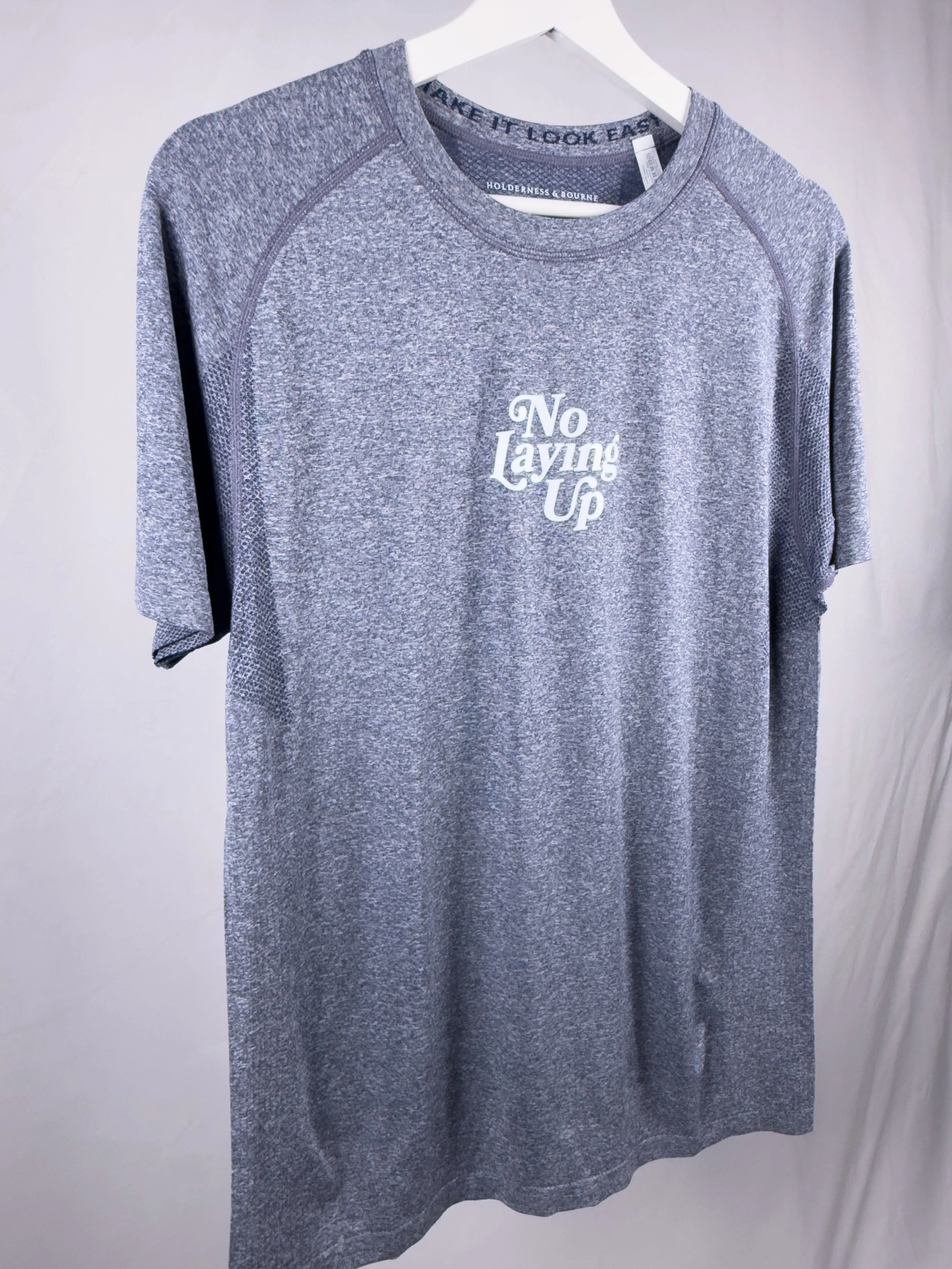 NLU x H&B Pickett Performance T-Shirt | Heathered Navy