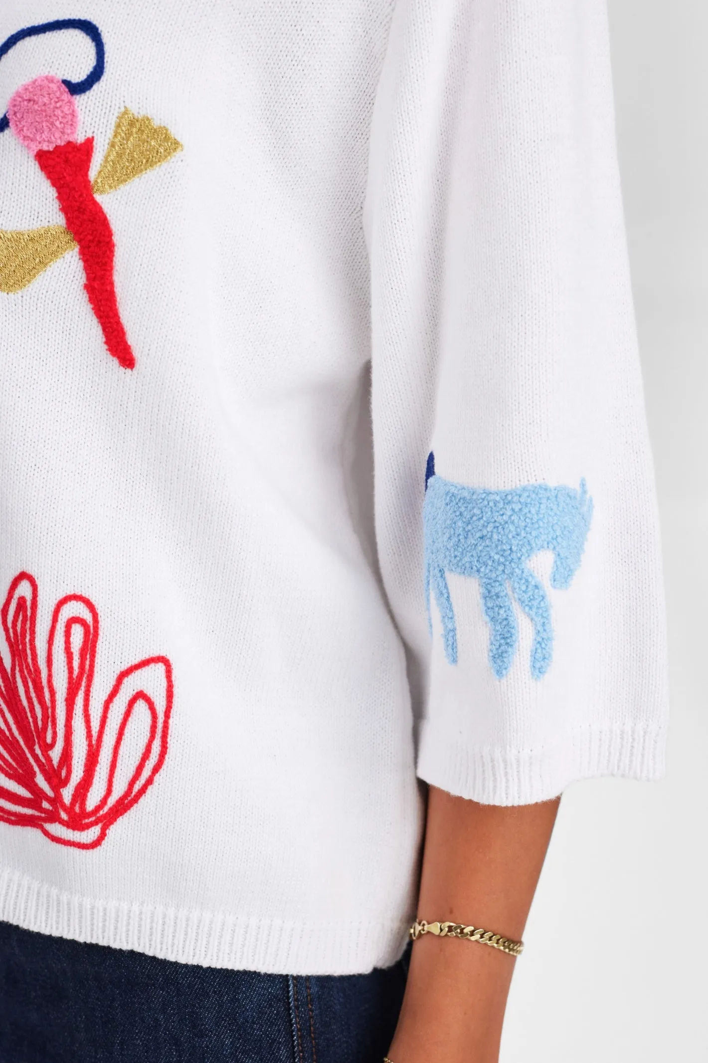 Nümph 705321 NUDEBORAH PULLOVER Patterned Cotton Jumper