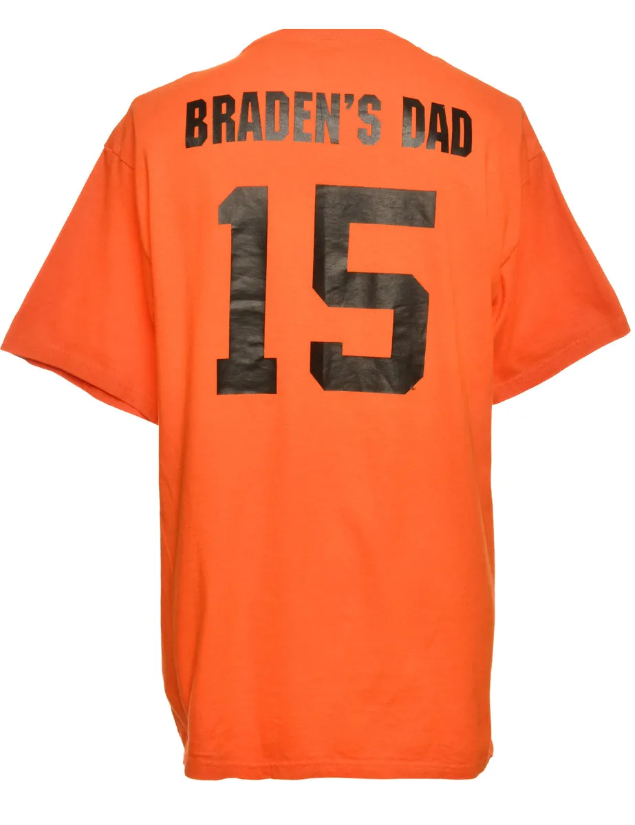 Orioles Orange Majestic Sports T-shirt - L