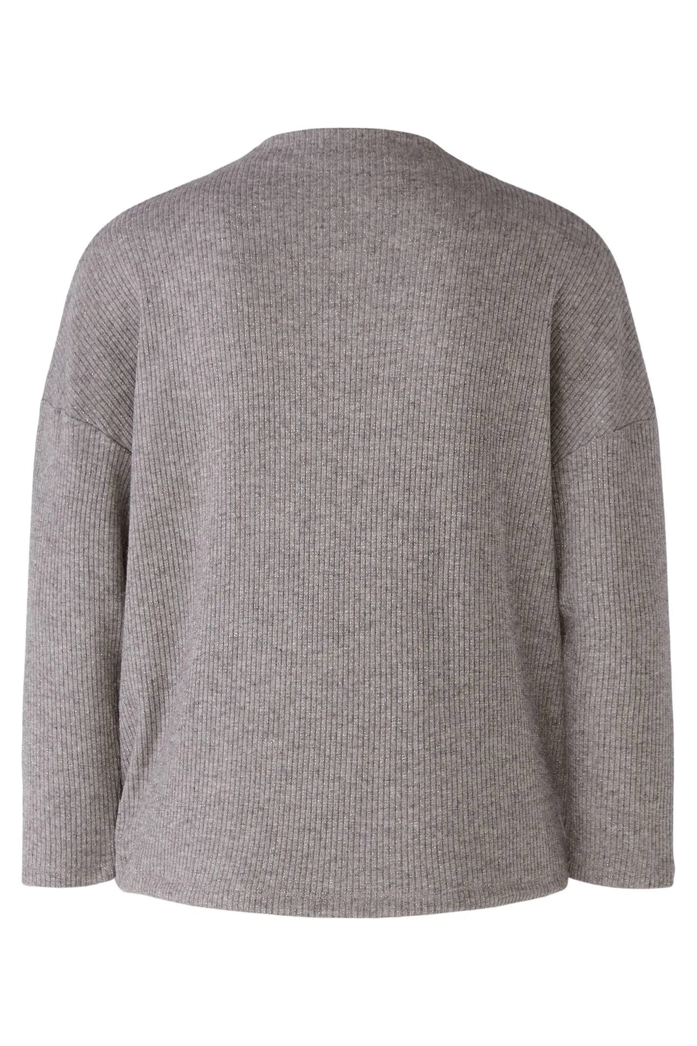 Oui 90991 River Stone Grey Drawstring Waist Jumper