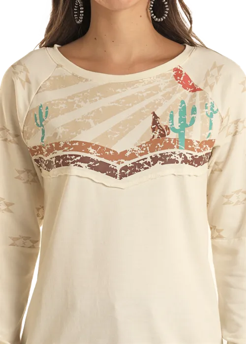 Panhandle Women's Howling at Dusk Long Sleeve T-Shirt