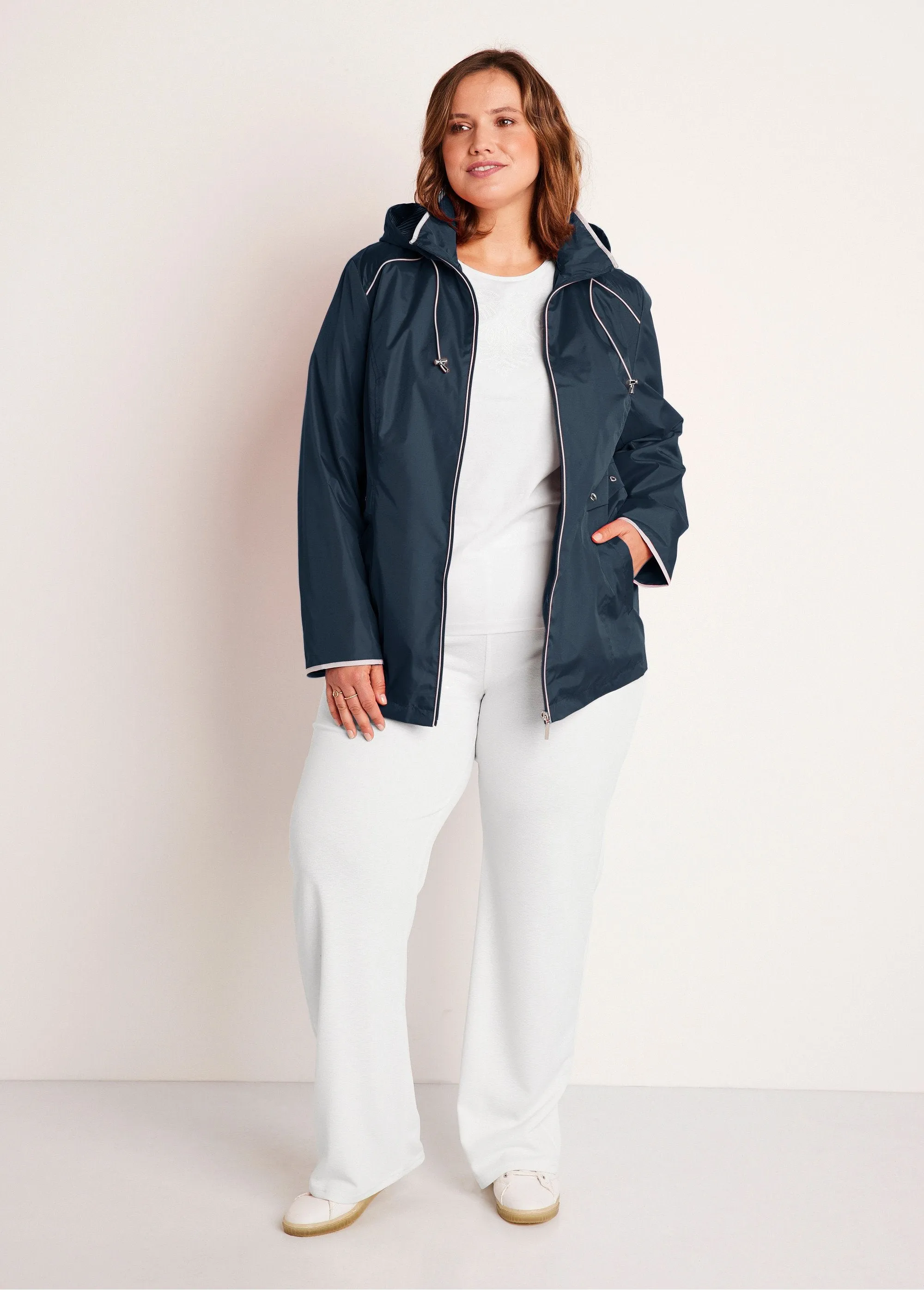 Parka courte zippée