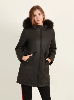PARKA | Parka aus beschichtetem Stoff