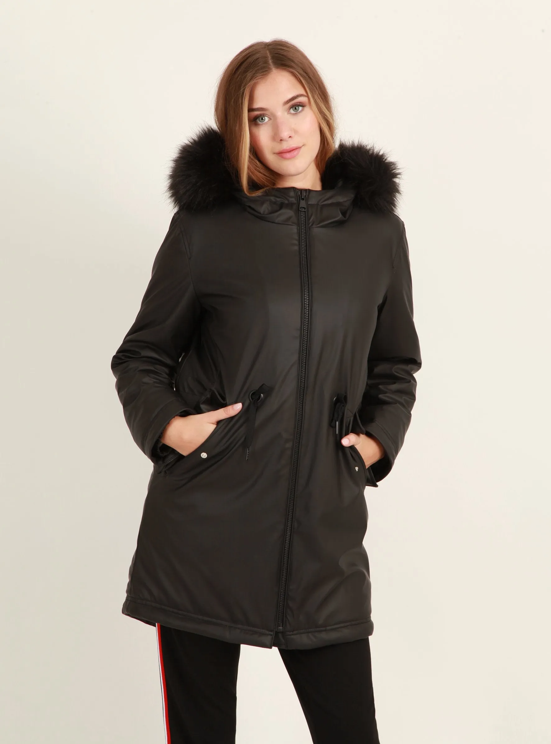 PARKA | Parka aus beschichtetem Stoff
