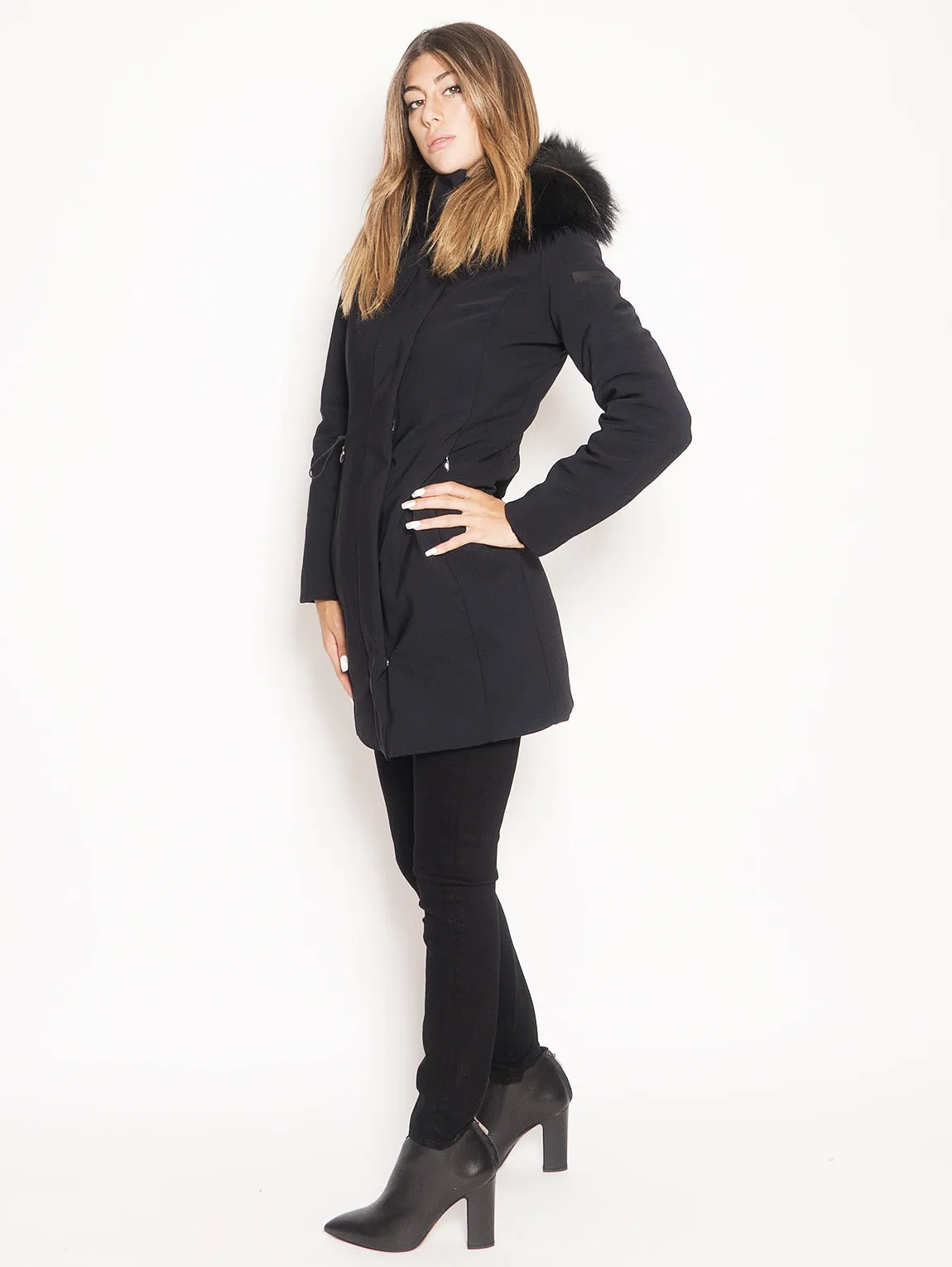 Parka Winter Long Lady F Nero