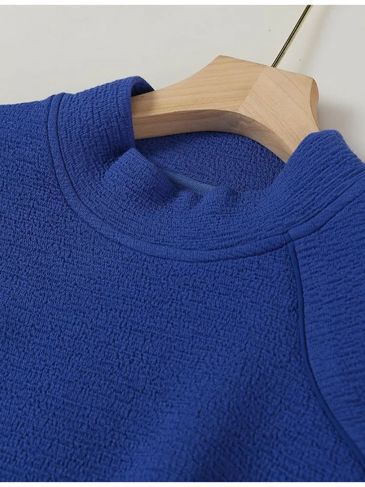 Pre Order:  Wavy Edge Long Sleeve Sweater