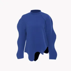 Pre Order:  Wavy Edge Long Sleeve Sweater
