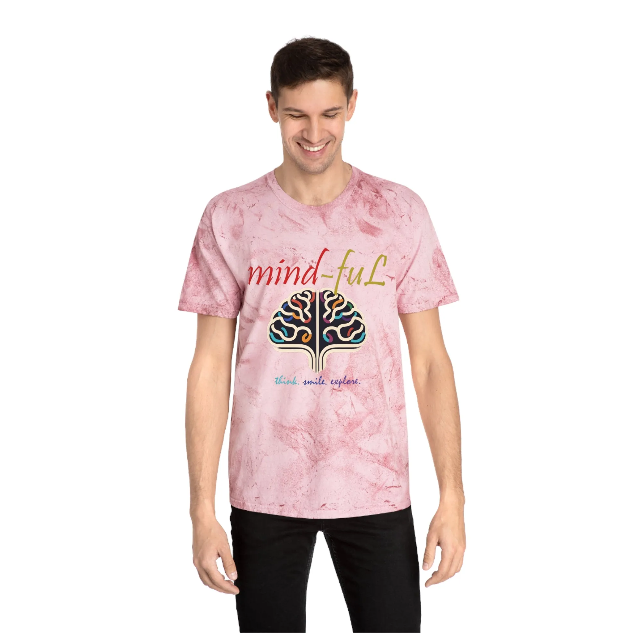 "mind-fuL"Color Blast T-Shirt with Mind-Book Logo