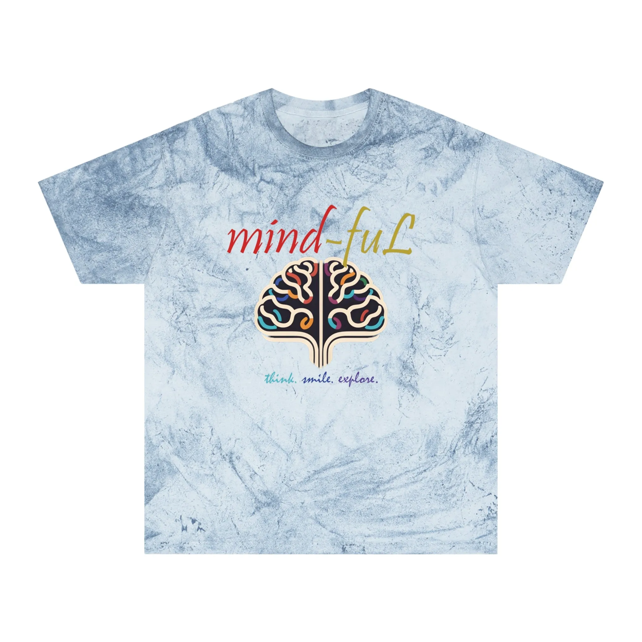 "mind-fuL"Color Blast T-Shirt with Mind-Book Logo