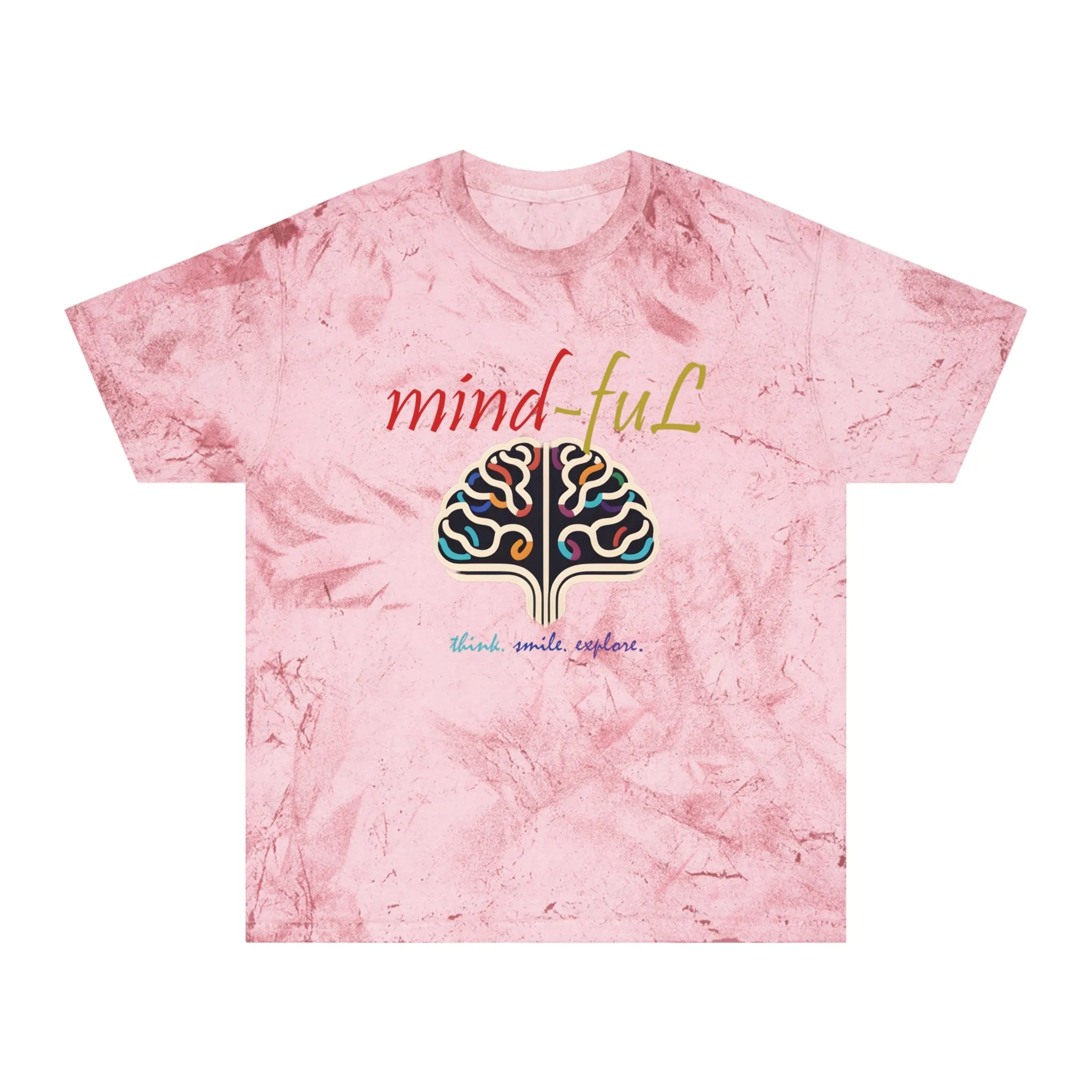 "mind-fuL"Color Blast T-Shirt with Mind-Book Logo