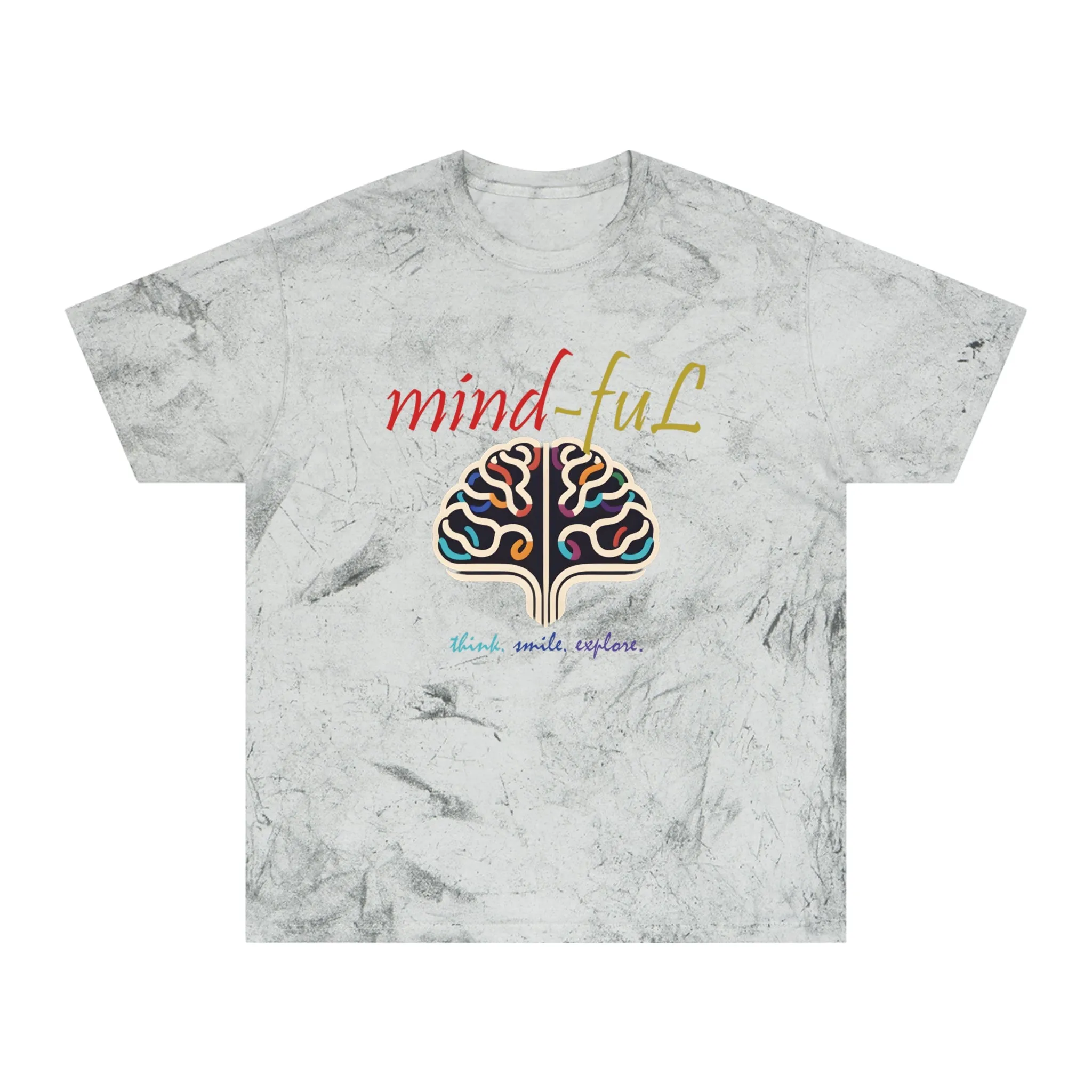 "mind-fuL"Color Blast T-Shirt with Mind-Book Logo