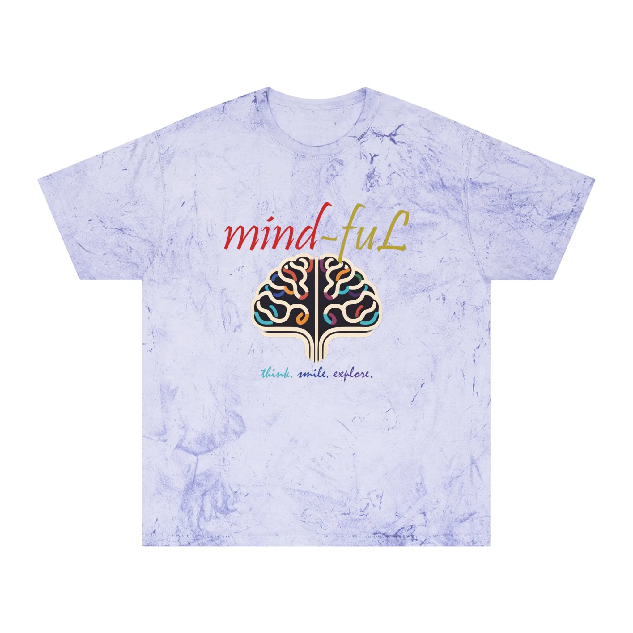 "mind-fuL"Color Blast T-Shirt with Mind-Book Logo