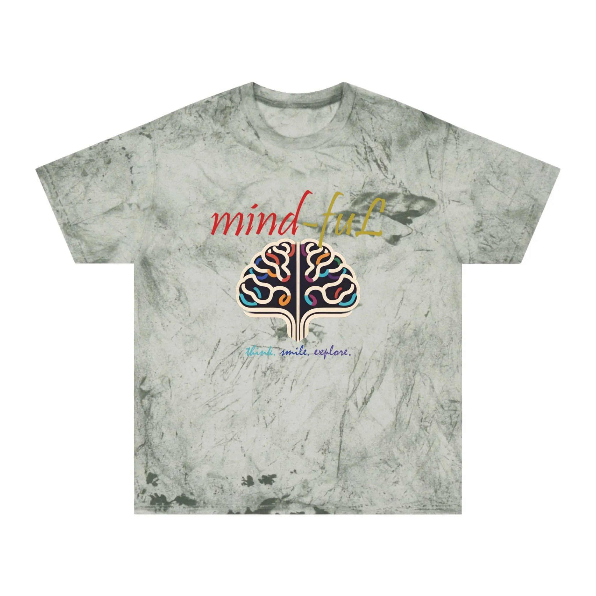 "mind-fuL"Color Blast T-Shirt with Mind-Book Logo