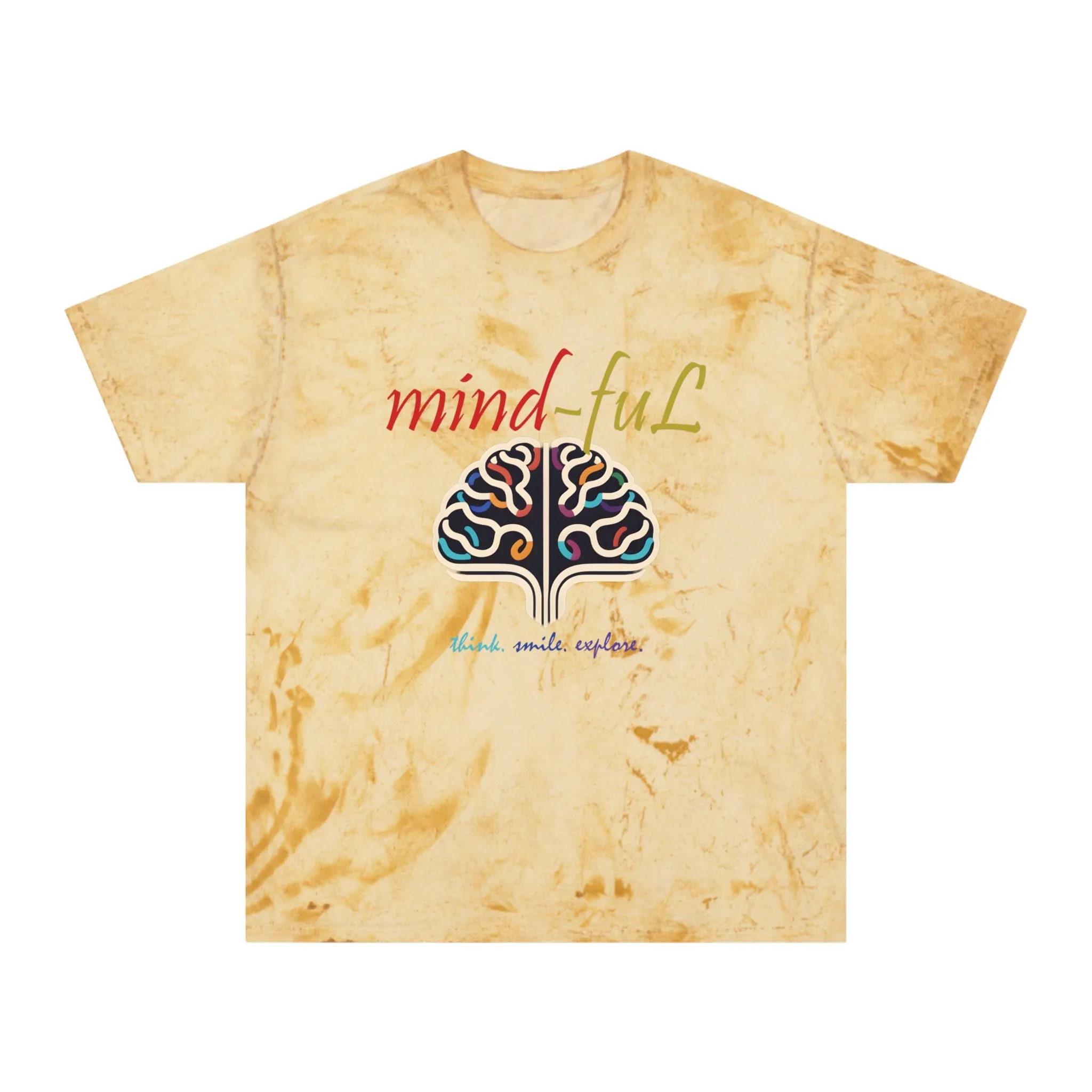 "mind-fuL"Color Blast T-Shirt with Mind-Book Logo