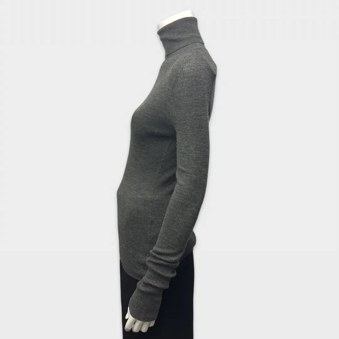 Raey Women's Grey wool Merino turtleneck
