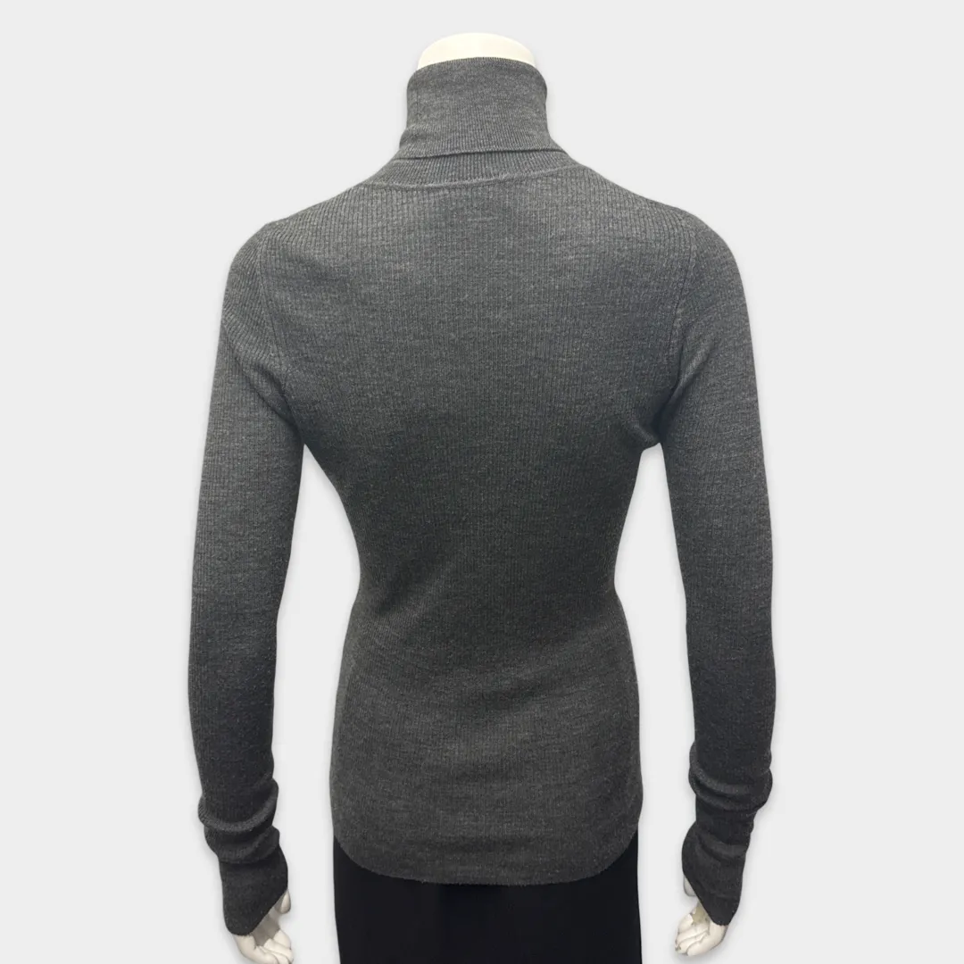 Raey Women's Grey wool Merino turtleneck