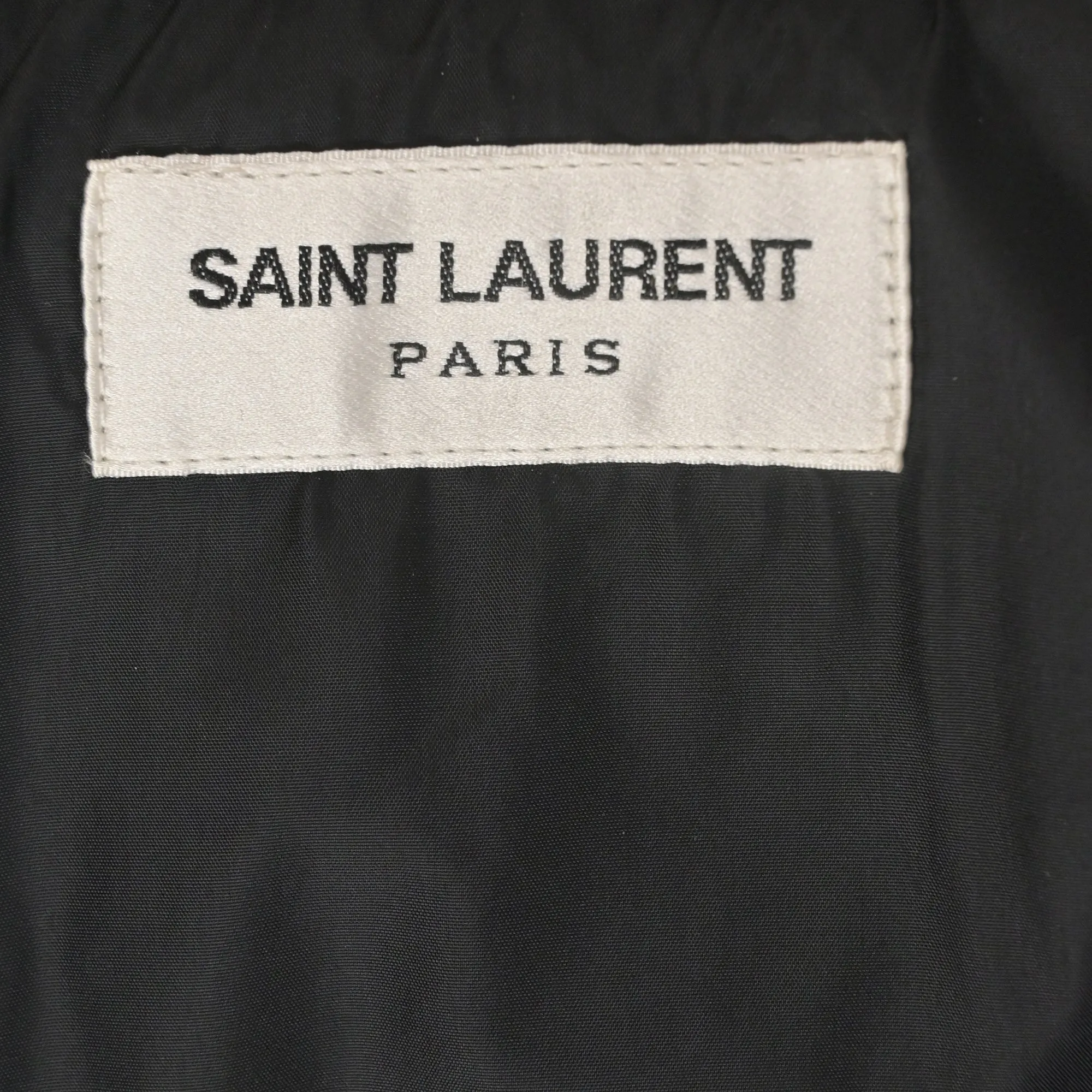 Saint Laurent 2017 Bad Lieutenant Corduroy Puffer Coat in Black Cotton