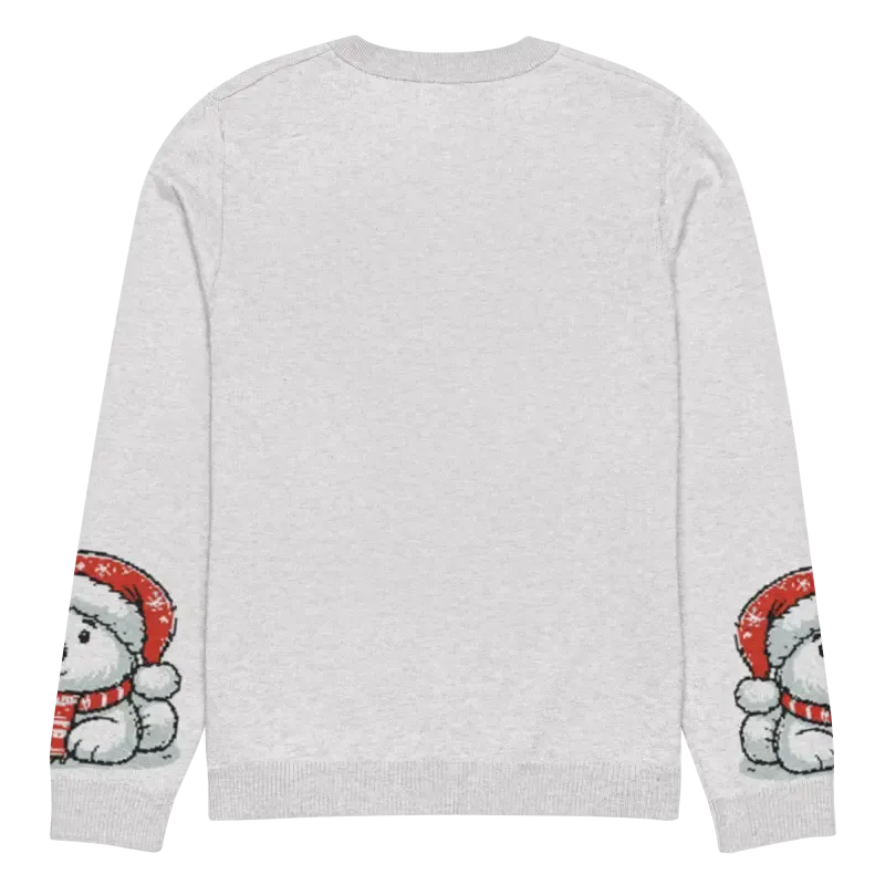 Santa Hat Knitted Crew Neck Sweater