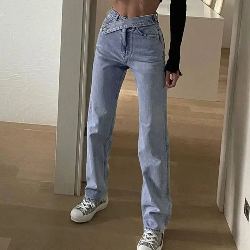 Sasha Straight Leg High Waist Jeans