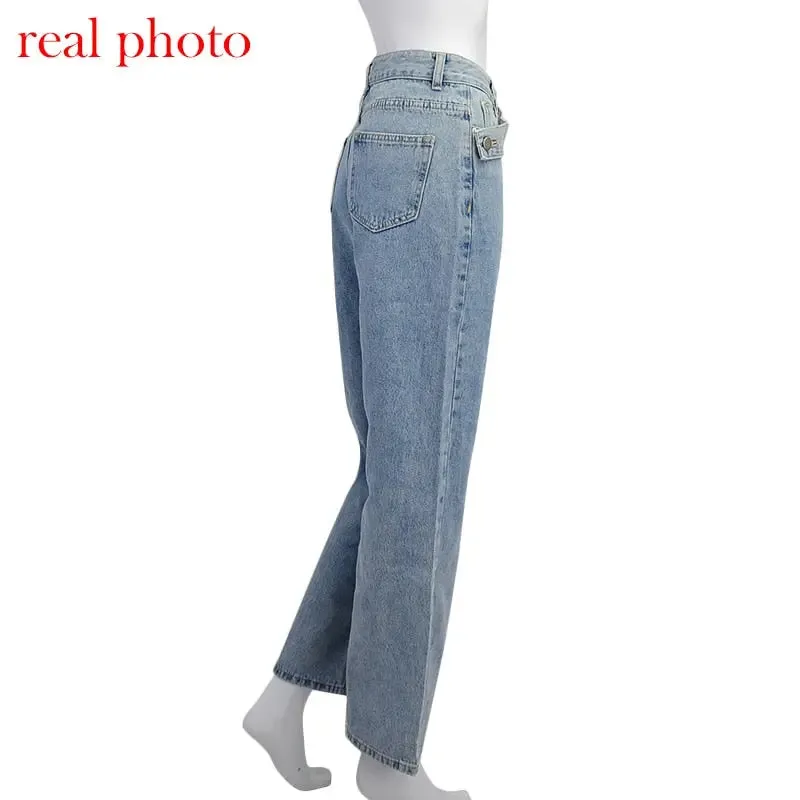 Sasha Straight Leg High Waist Jeans