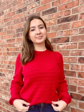 Scalloped Edge Detail Sweater
