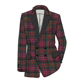 Scottish Men's Tartan Wool Double-breasted Jacket