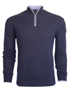 Sebonack Quarter-Zip Sweater | Maltese Blue