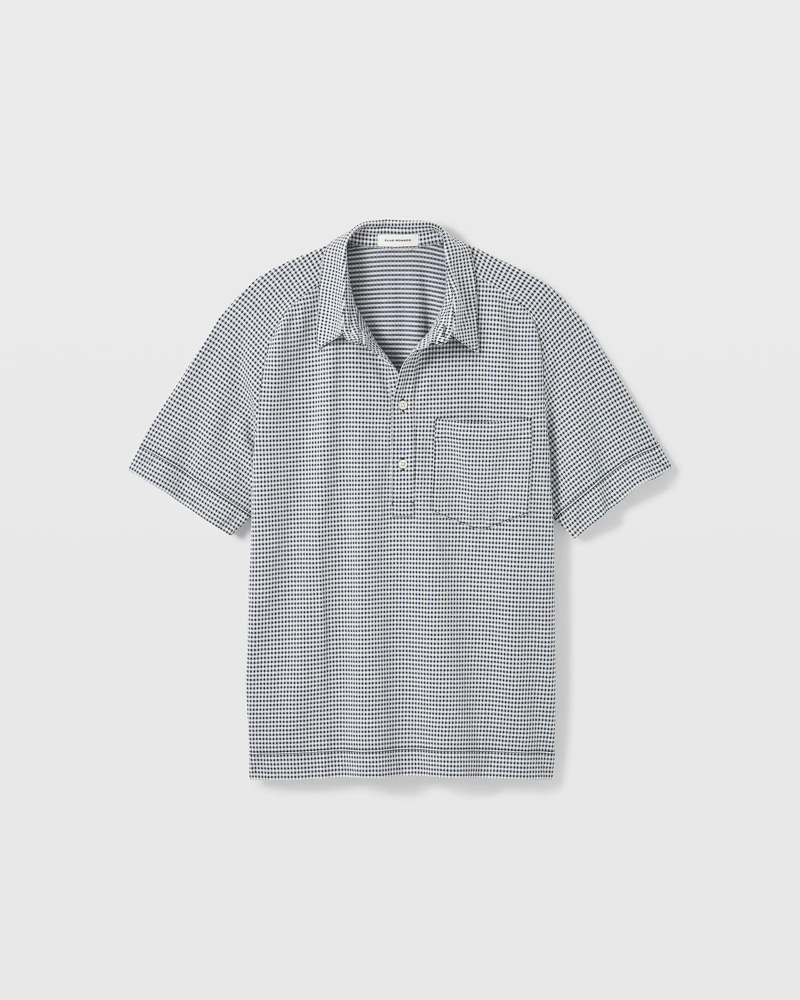 Seersucker Knit Popover