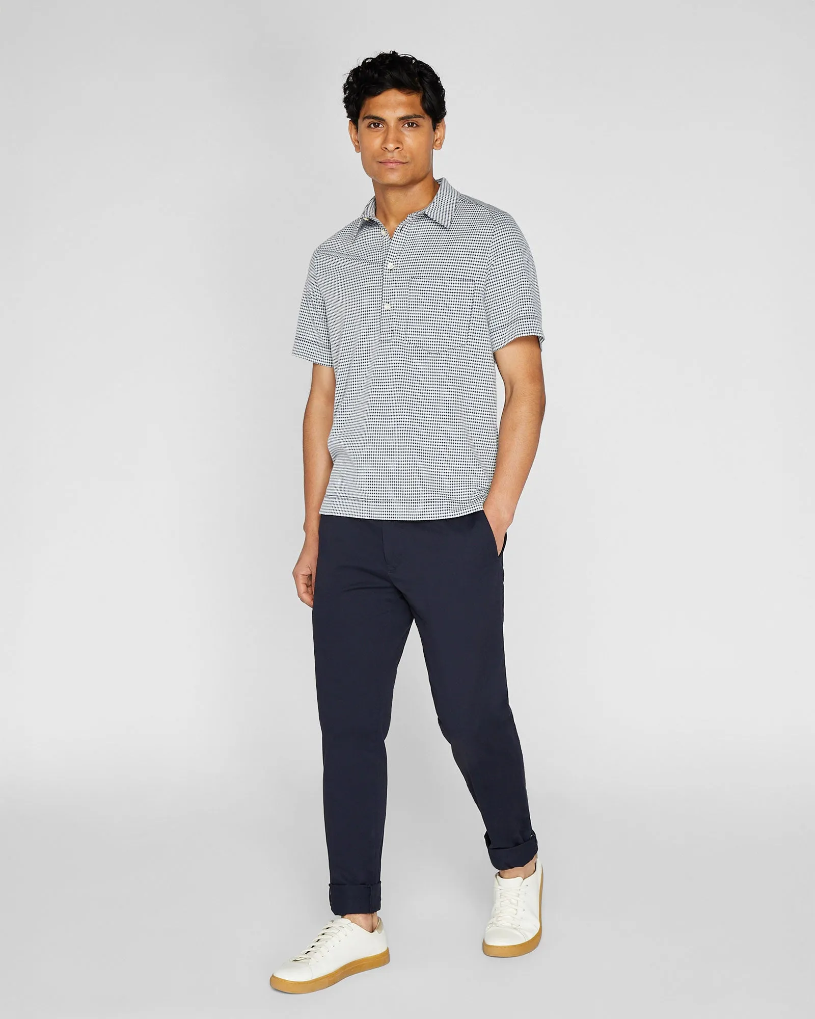 Seersucker Knit Popover