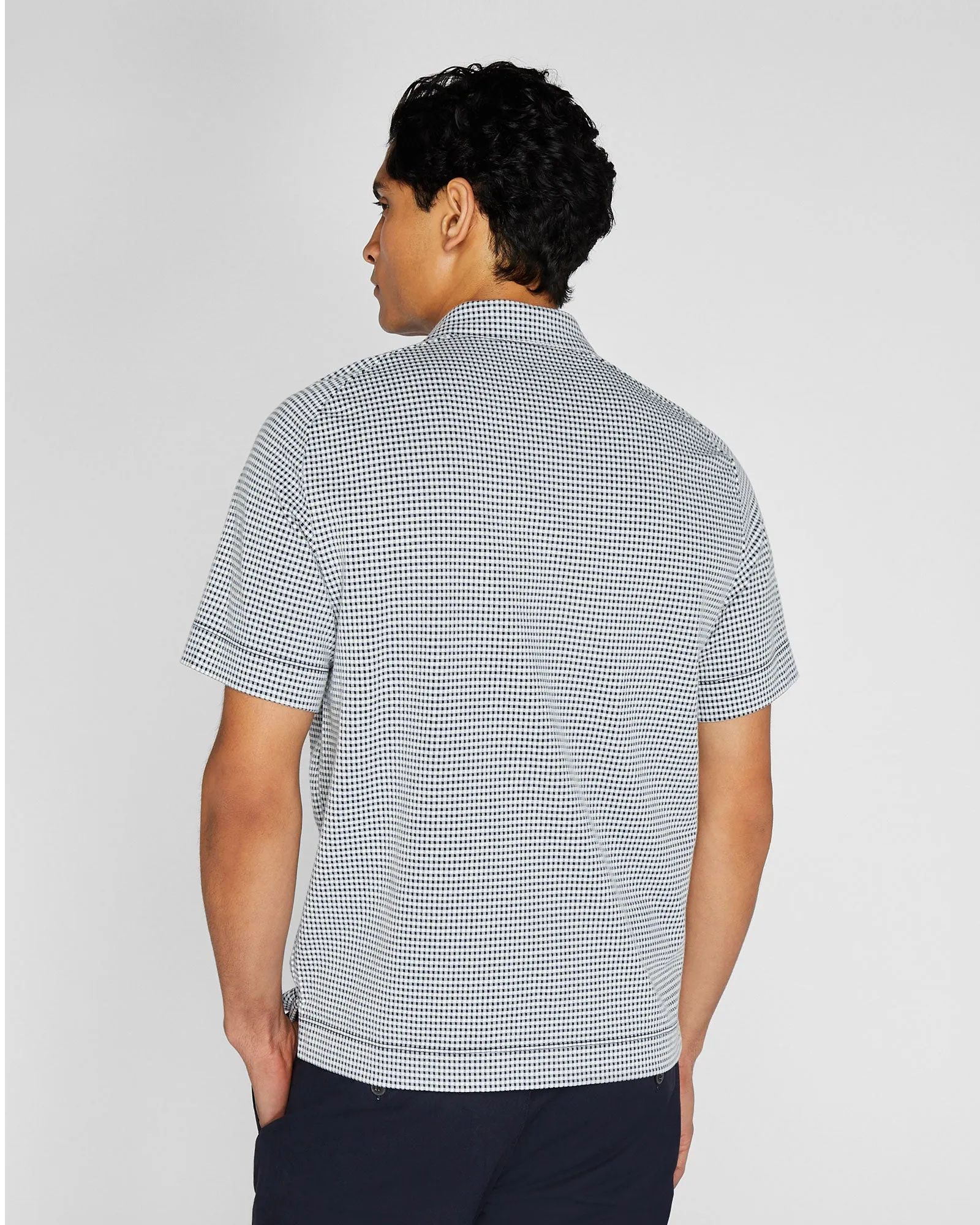 Seersucker Knit Popover