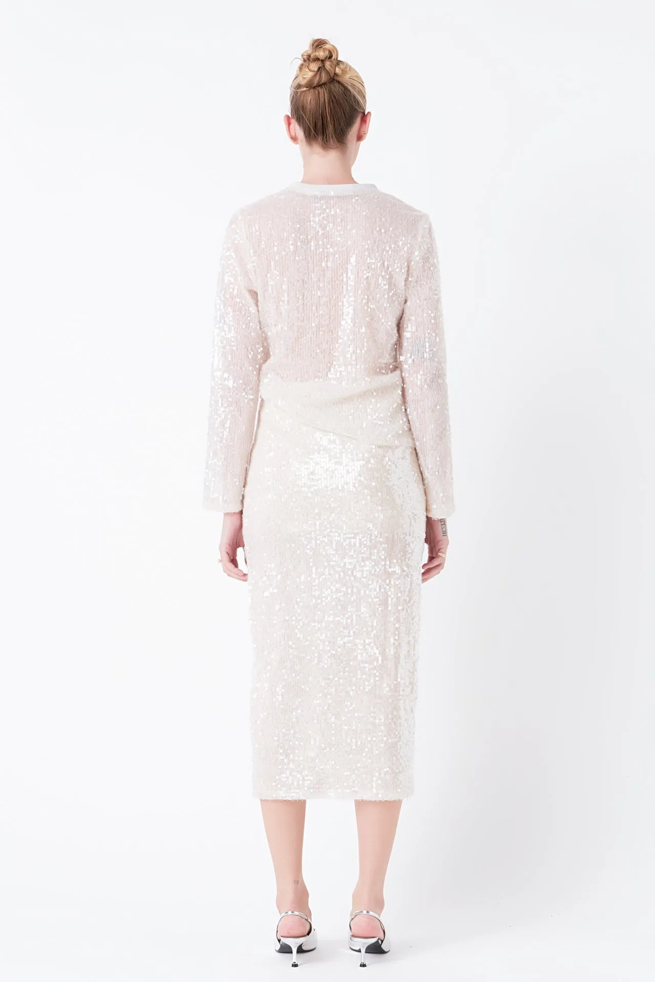 Sequin Sheer Top