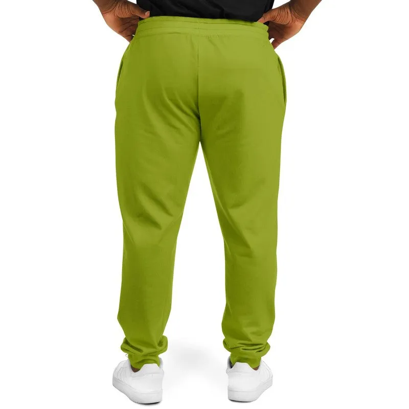 Shaded Warm Green Joggers | Unisex | with PLUS sizes | C25M0Y100K30