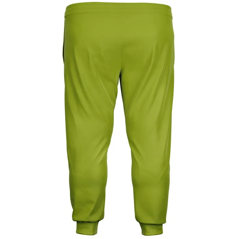 Shaded Warm Green Joggers | Unisex | with PLUS sizes | C25M0Y100K30