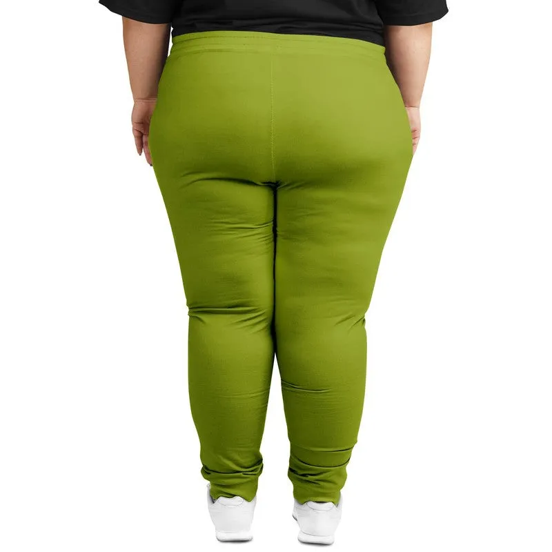 Shaded Warm Green Joggers | Unisex | with PLUS sizes | C25M0Y100K30