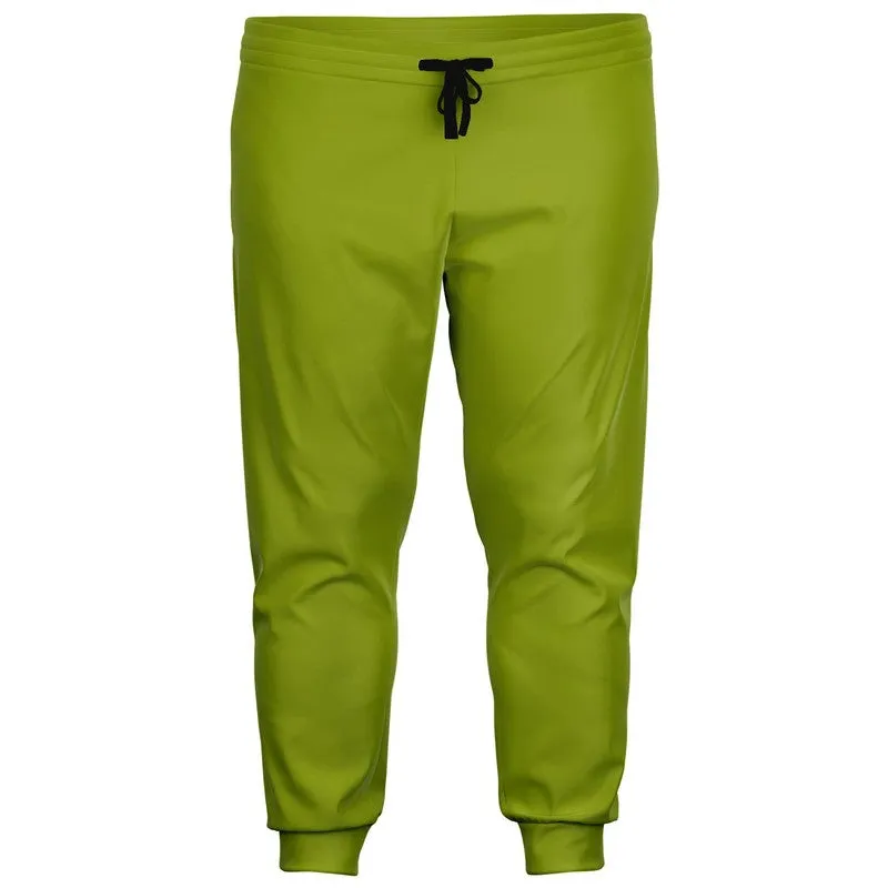 Shaded Warm Green Joggers | Unisex | with PLUS sizes | C25M0Y100K30