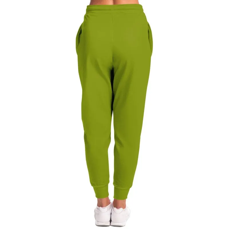 Shaded Warm Green Joggers | Unisex | with PLUS sizes | C25M0Y100K30