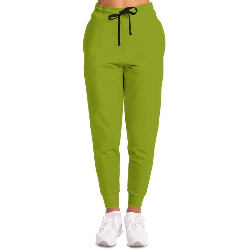Shaded Warm Green Joggers | Unisex | with PLUS sizes | C25M0Y100K30