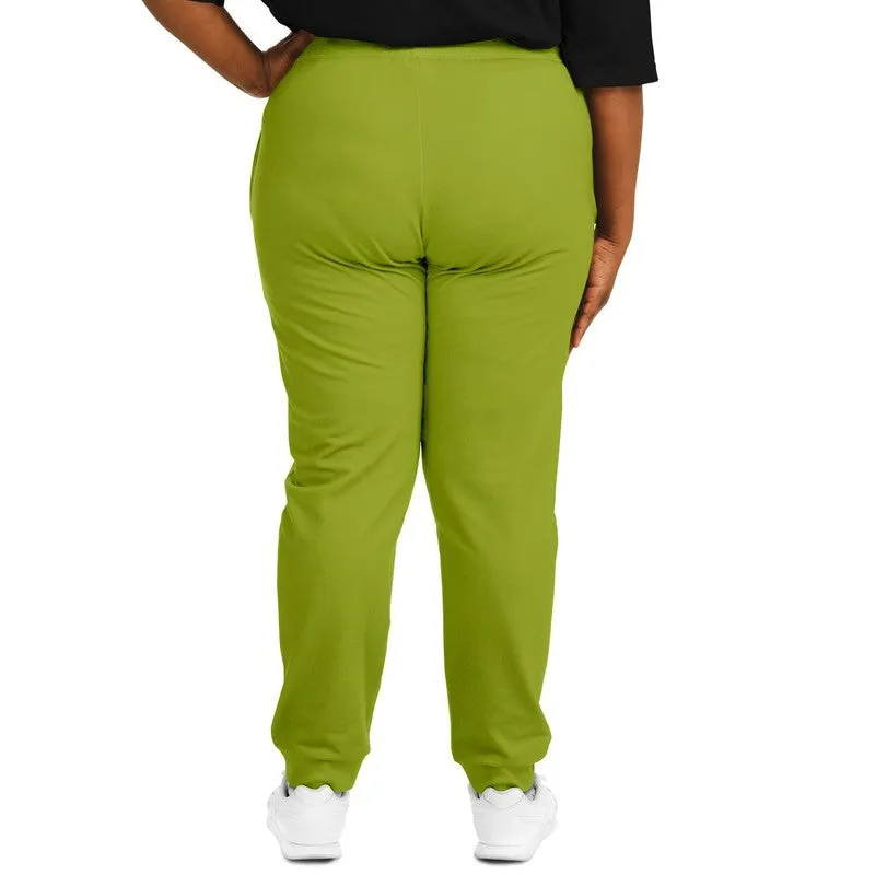 Shaded Warm Green Joggers | Unisex | with PLUS sizes | C25M0Y100K30