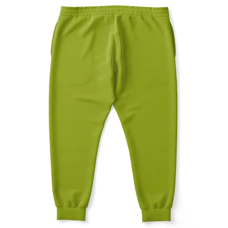 Shaded Warm Green Joggers | Unisex | with PLUS sizes | C25M0Y100K30