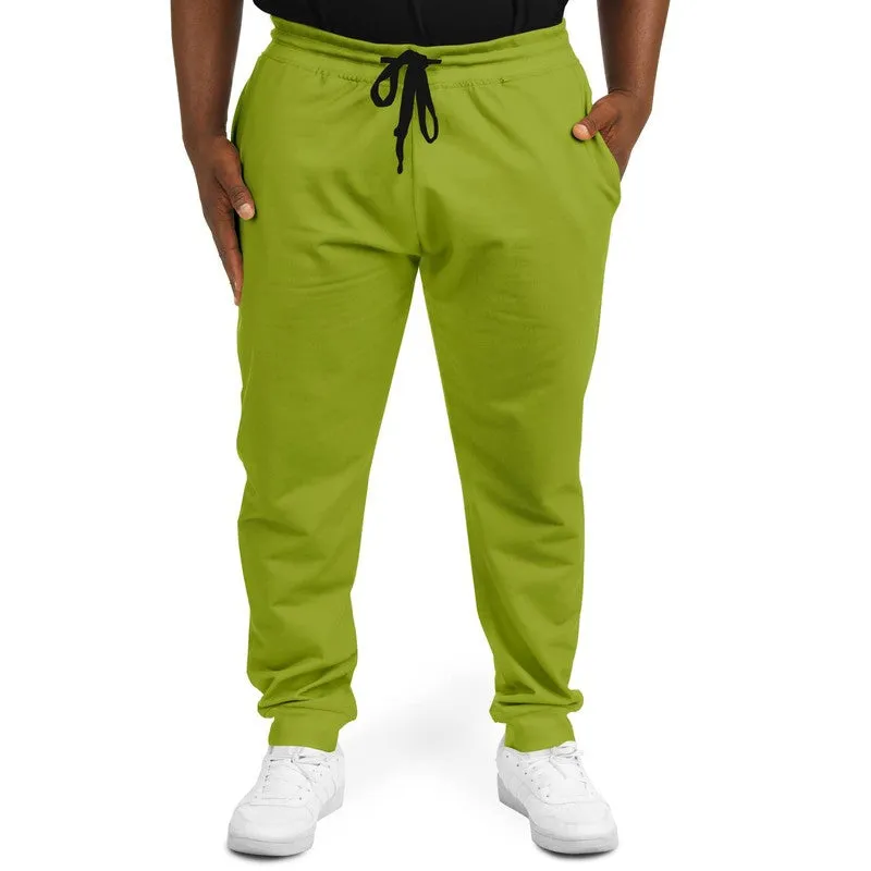Shaded Warm Green Joggers | Unisex | with PLUS sizes | C25M0Y100K30