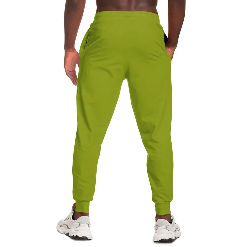 Shaded Warm Green Joggers | Unisex | with PLUS sizes | C25M0Y100K30