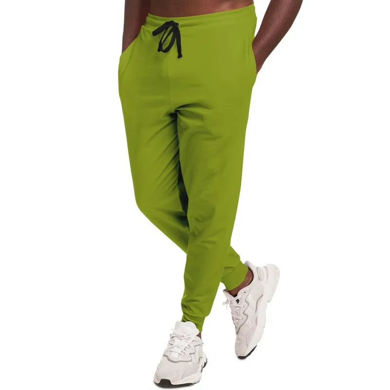 Shaded Warm Green Joggers | Unisex | with PLUS sizes | C25M0Y100K30